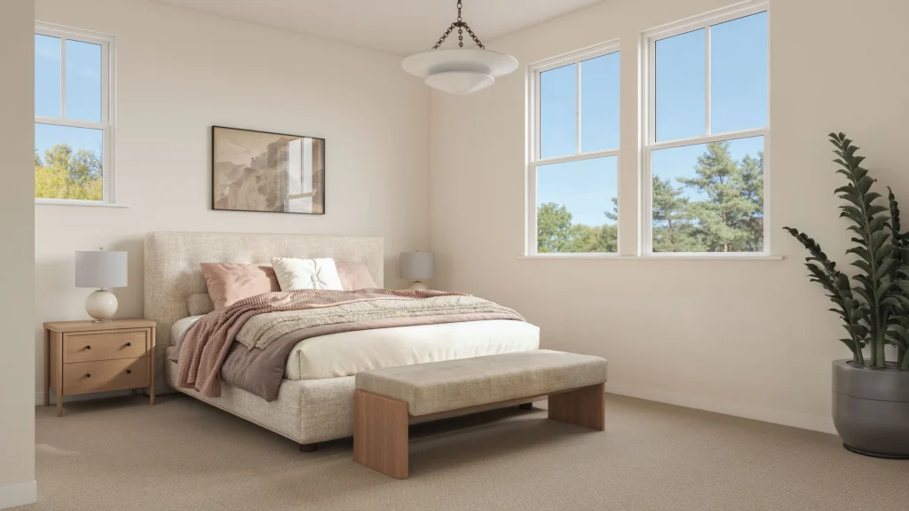 Bedroom in natural daylight — Pico Place
